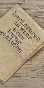 herinneren=terug genieten